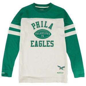 MITCHELL & NESS PHILA EAGLES THROWBACK SHIRT - SML